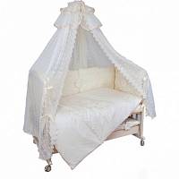 Комплект в кроватку 7 предметов "Аленький цветочек"